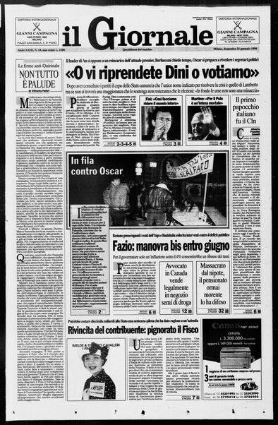 Il giornale : quotidiano del mattino